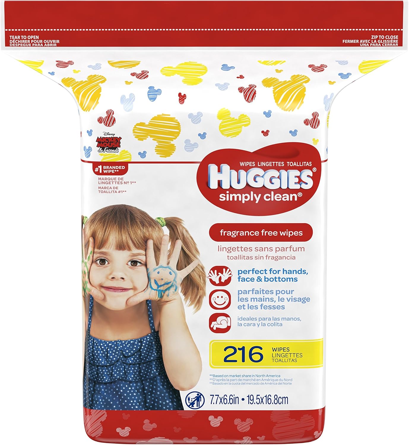 huggies simply clean fragrance free wipes