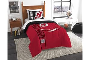 NORTHWEST Officially Licensed NHL Twin or Full/Queen Comforter and Sham Set