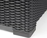 Keter California 2 Seater Outdoor Chaise Set Graphite Grey Cushions 83% Recycled view 6