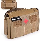 ThinLyneRanch IFAK Pouch – MOLLE Medical Pouch for Tactical Use, Durable Trauma Supply Bag for Vehicle & Outdoor with Tourniquet Holder, Empty Bag, Compact & Easy Carry Design