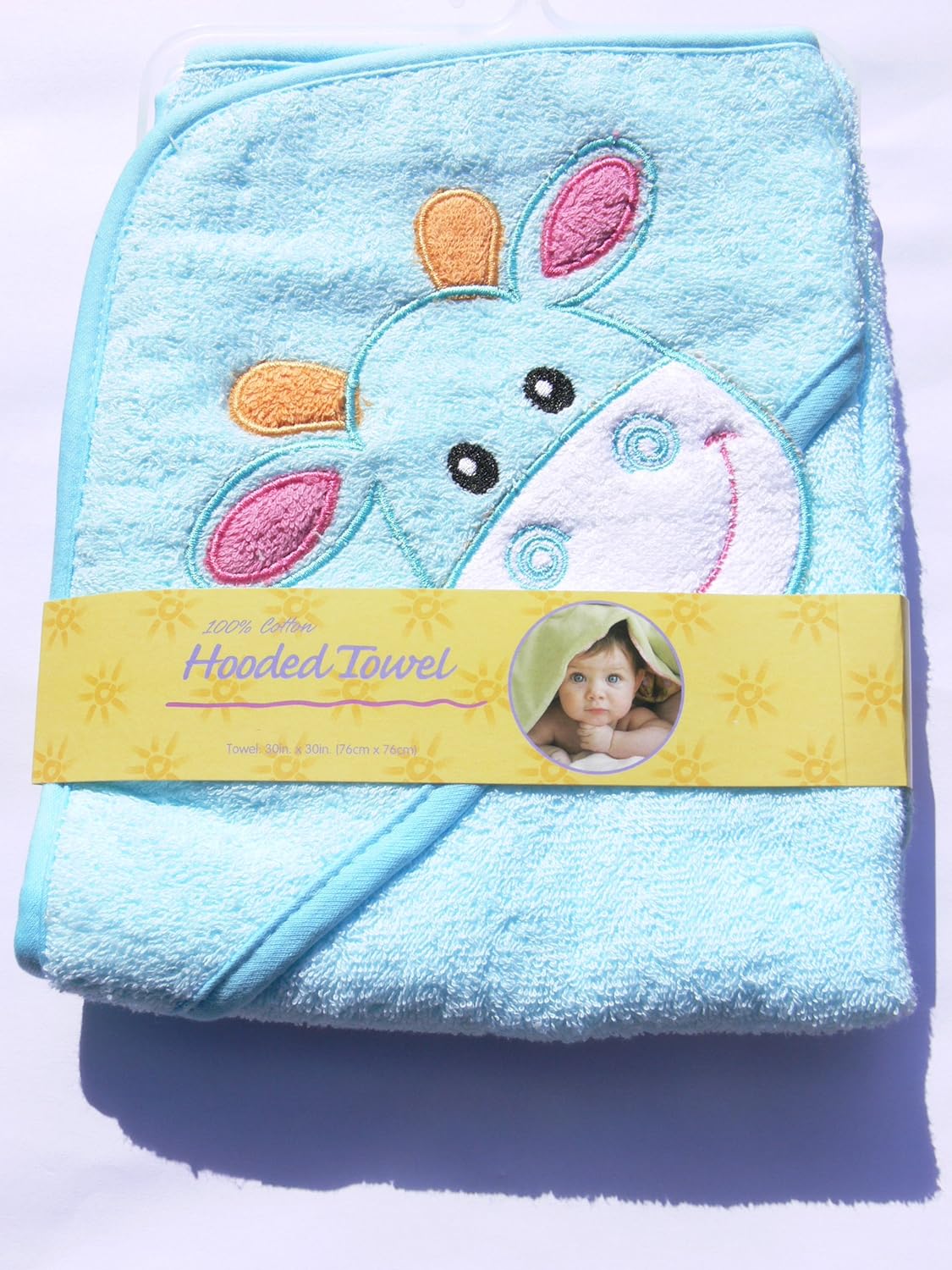Baby Bath Time Hooded Towel With Cute Design on Hood 9 Styles to