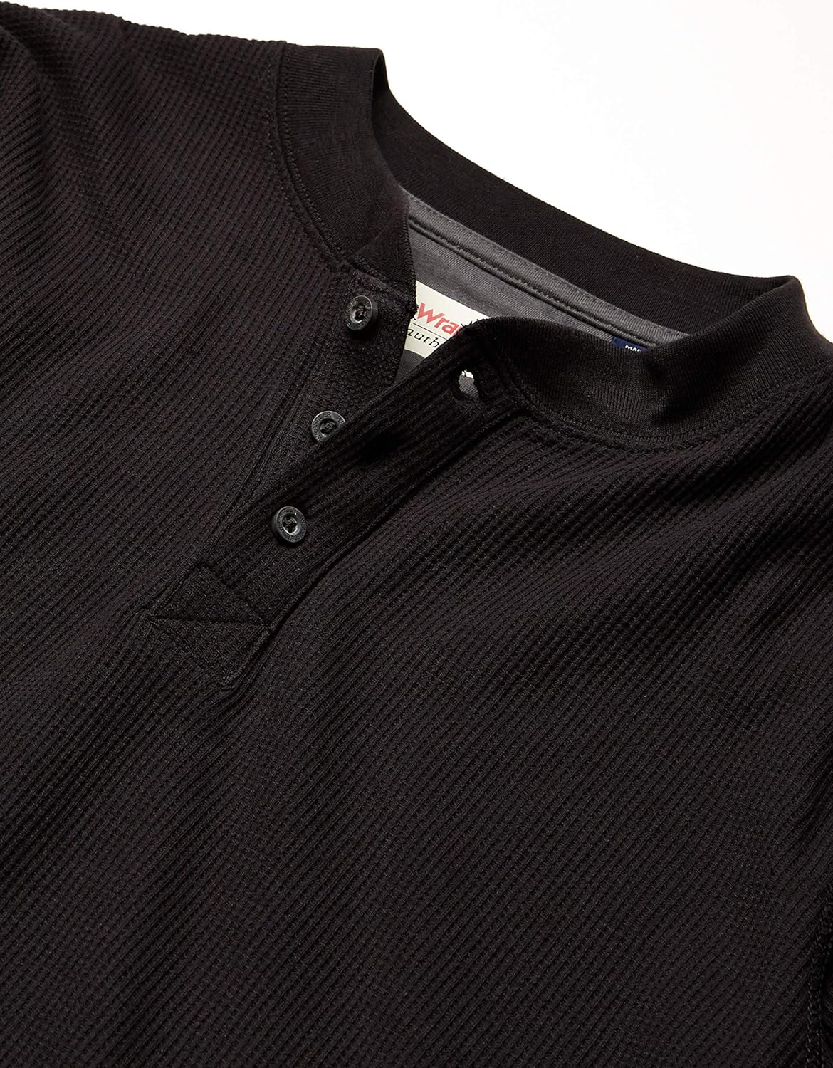Wrangler Authentics Men's Long Sleeve Waffle Henley at  Men’s Clothing store