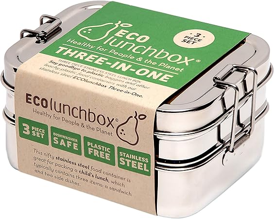ECOlunchbox - Juego de recipientes de acero inoxidable para alimentos
