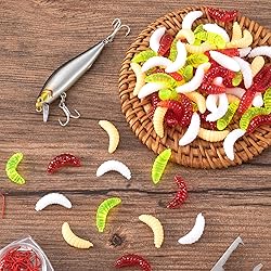 CustomyLife 200pcs 20mm False Bread Worm for