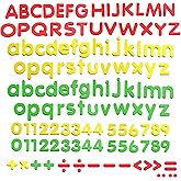 123 PCS Magnetic Form Letters and Numbers with Uppercase and Lowercase Plus Symbols for Alphabet Vocabulary Math (Each Measur