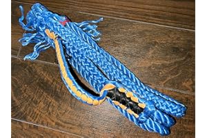 EPT BULL ROPES Mutton Rope Poly 5/5 Right & Left Hand- 13/16" x 7/8" Soft - EPT Mutton Riding Rope 7' (Blue, 7 Ft)