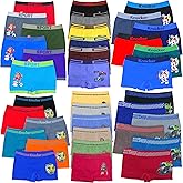 ToBeInStyle Boys' Pack of 6 Random Assorted Print Microfiber Assorted Trunks