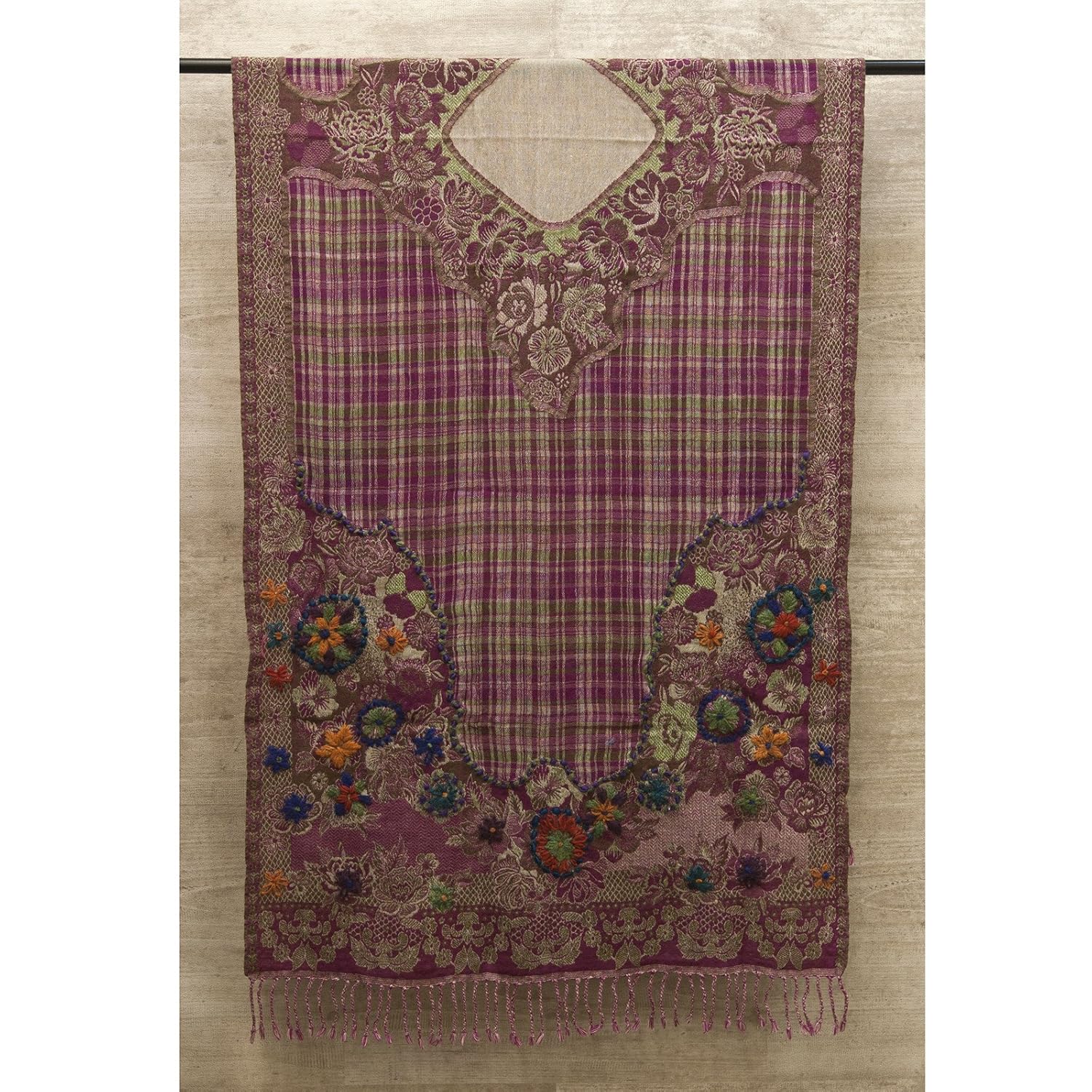 おしゃれ ショール アイテム ウール刺繍ストール 3513a ウール100 存在感のある一枚 B00rgk3pa4 電気毛布ひざ掛け 希少 Www Brti Co Zw