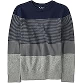 The Children's Place Boys Long Sleeve Crew Neck Pullover Sweater
