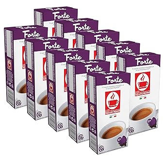 100 Nespresso kompatible Kapseln von Bonini - Forte 10er Pack (10 x 10 Kapseln)