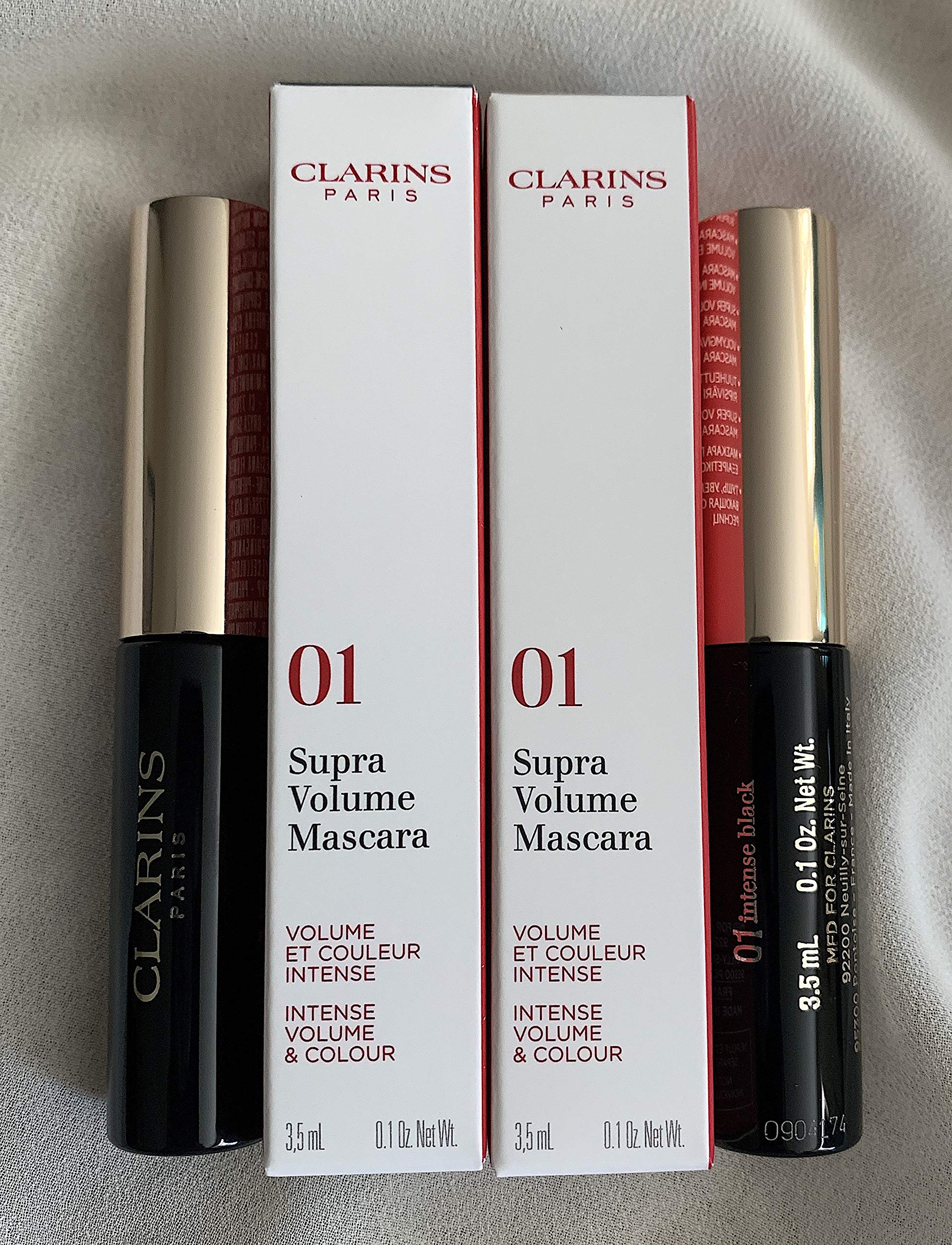 Clarins Supra Volume Mascara 01 Intense Black 0 1 Ounce Set Of 2 Buy Online In Andorra At Andorra Desertcart Com Productid 149710340