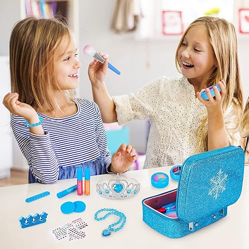 Kids Makeup Kit for Girl, 30 Pcs Real Makeup Set, Girls Toys for