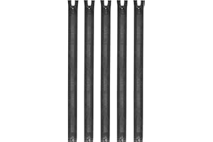 Mandala Crafts #5 Molded Tooth Black Separating Zippers - 28 Inch Heavy Duty Plastic Zippers for Sewing Jackets, Coats, Bags, and Crafts