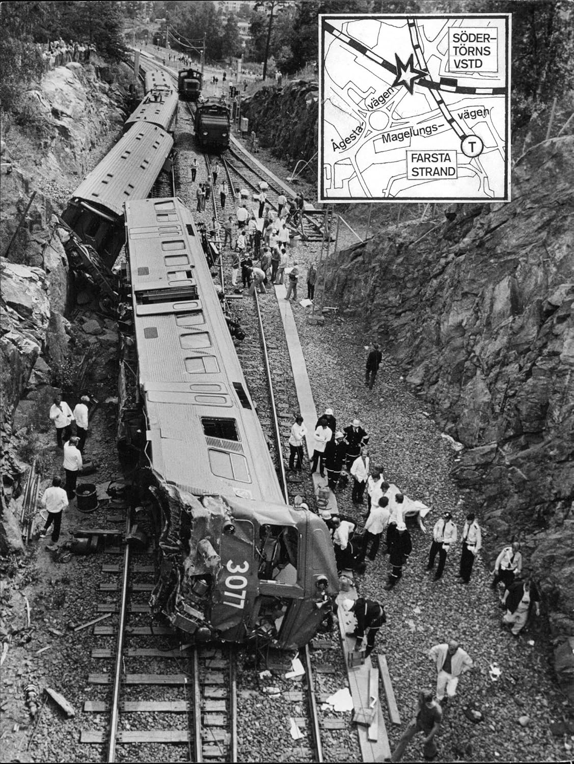 Vintage photo of Failure of the signal system or fault of the driver failed the