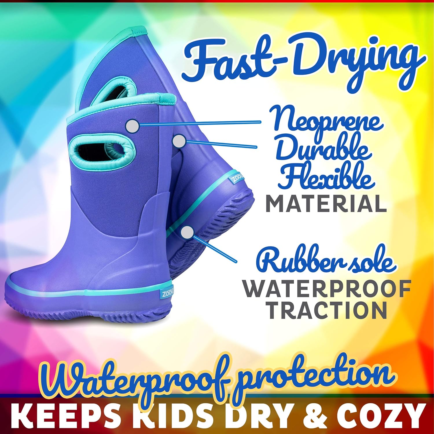 zoogs light up rain boots