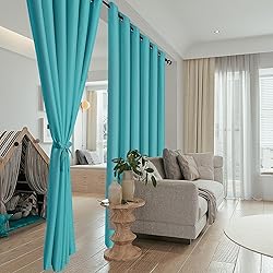 Hiasan Room Divider Blackout Curtains,Extra Wide