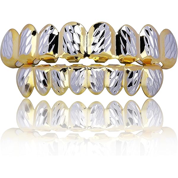 Bottom Grillz For Men Men's Grillz - Small Plain 14k Gold Plated Bottom Teeth, Made In Korea (One Size) 14k Gold Plated Grillz - Foto 4