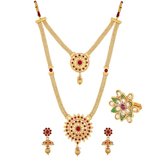 artificial ruby necklace sets
