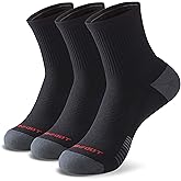 MONFOOT Men's/Women's 3-10 Pairs Silky Dry Athletic Cushion Ankle Socks, Multipack