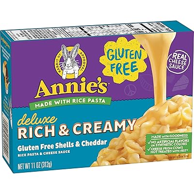 Annie's Homegrown Deluxe Mac &amp; Cheese - Rice Pasta &amp; Extra Cheesy Cheddar Sauce (Gluten-Free) - 11 oz ( Packaging may vary )