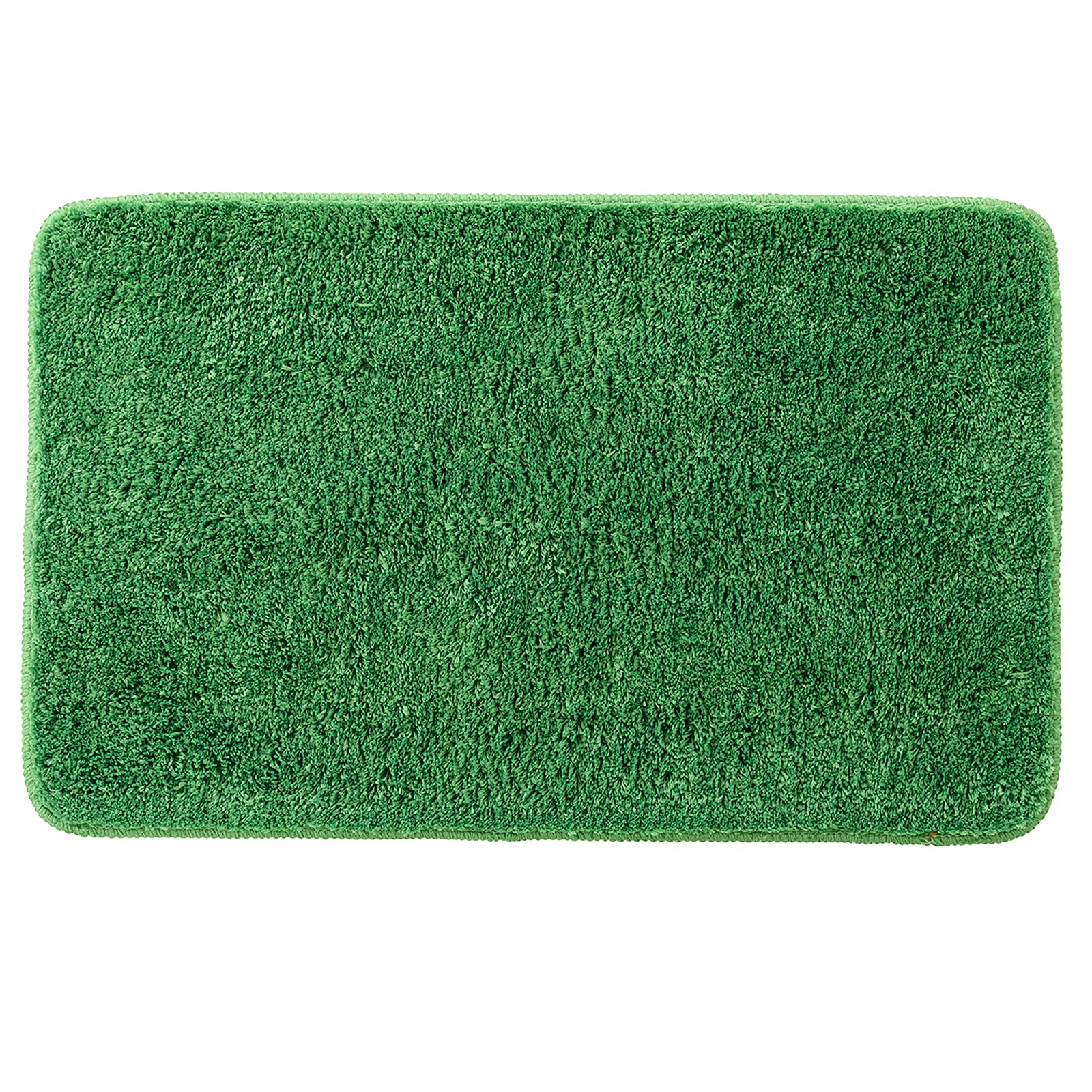 MIULEE Bathroom Rug Entrance Mat Shower Mat Non-Slip Tabis Absorbent Soft Microfibre Toilet Bath Tub Outlet Kitchen Living Room Bedroom Grass Green 50 x 80 cm