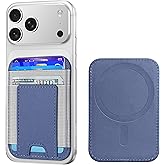 Upgraded for Magsafe Wallet, Strongest Magnetic Wallet, for iPhone Magsafe Walletwith 2 Card Slots, Magnetic Card Holder for iPhone 17/16/15/14/13/12 Series, Vegan Leather, Fit 7 Cards, Purple