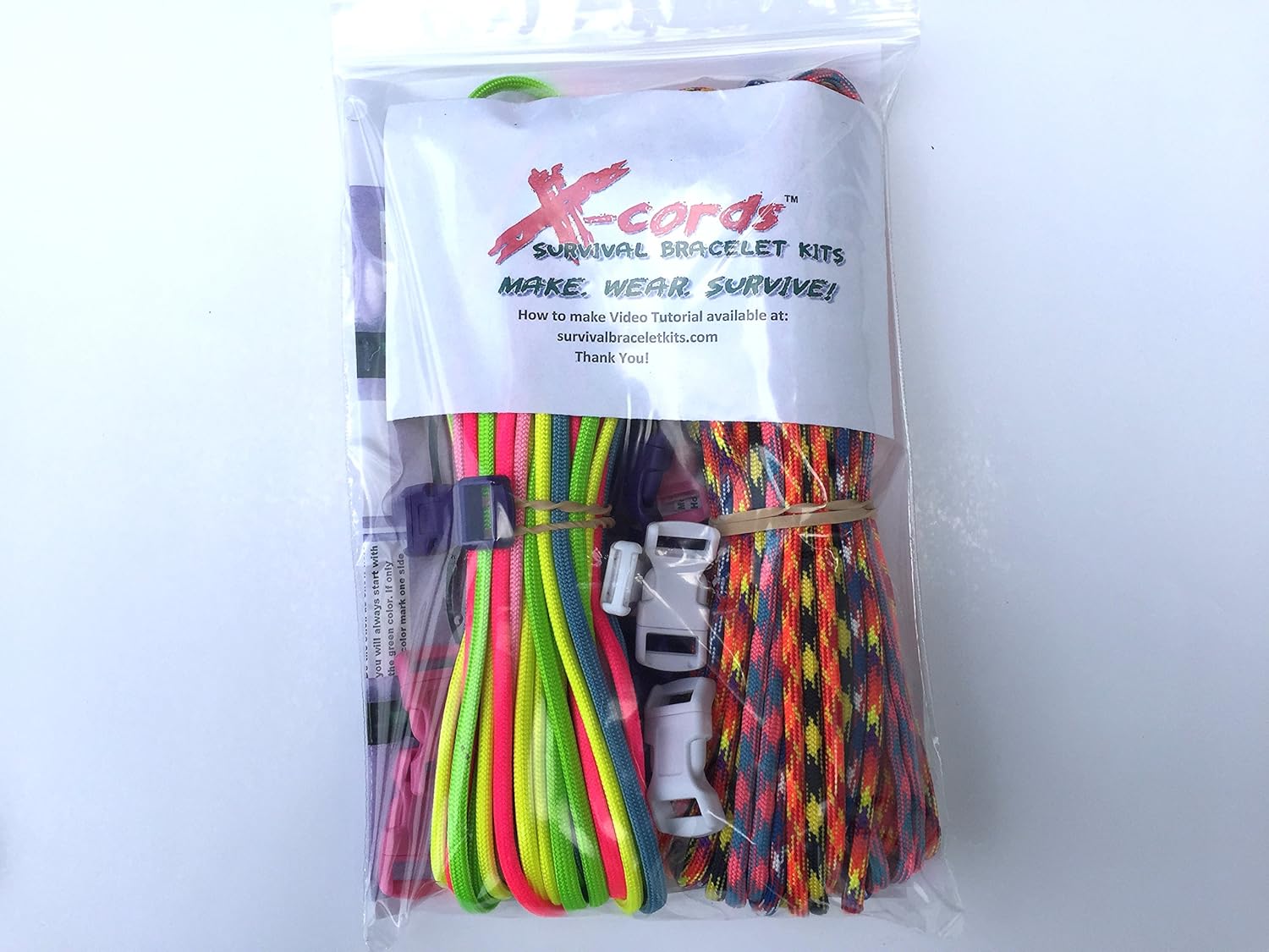 Blue JIG Loom KIT XCORDS Paracord Bracelet Kit 550lb Parachute Cord