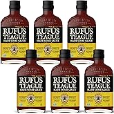 Rufus Teague Honey Sweet BBQ Sauce, 6 Pack Size, Premium Barbecue Sauces with Natural Ingredients, Award-Winning Bold Flavor, Gluten-Free, Non-GMO, 15.25 oz