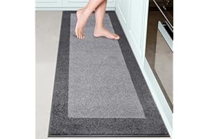 DOMUSTEX Machine Washable Kitchen Rug 24" x 72", Non Slip Kitchen Mat for Floor, Absorbent Entrance Runner Rug for Bedoom, Hallway, Laundry, Door (Roll Packing)