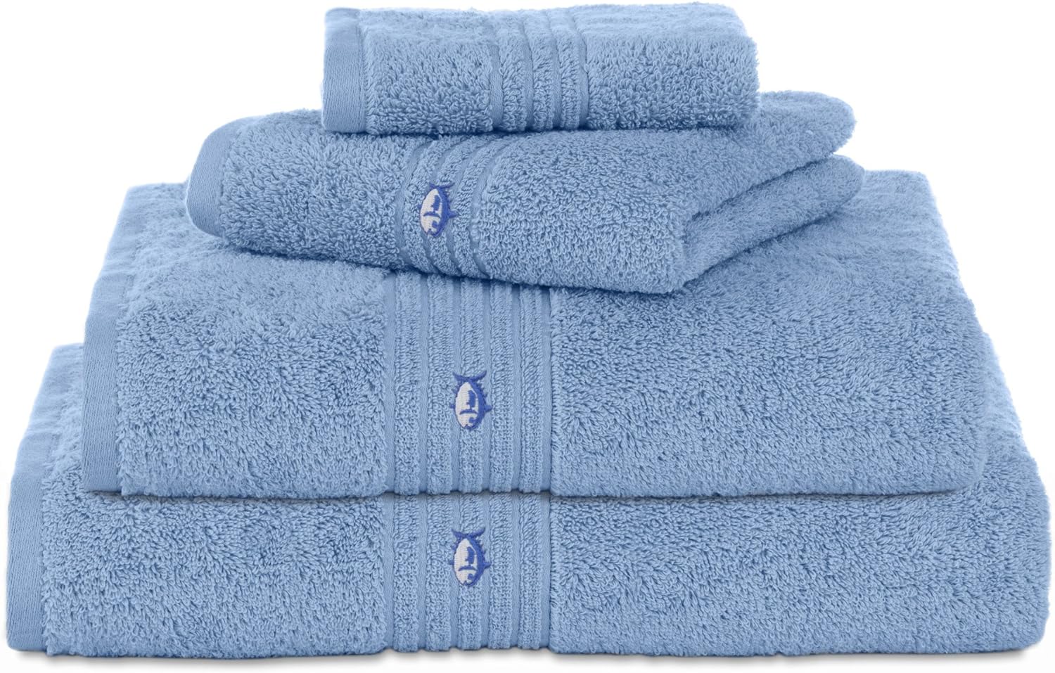 Southern Tide Performance 5.0 Bath Sheet, 34"W x 64"L, Blue: Home & Kitchen