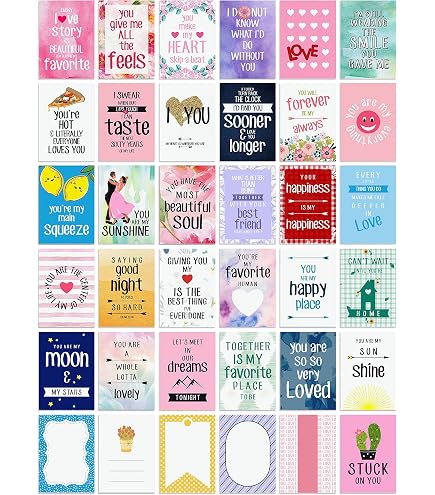 thumbnail image 2 of Inkdotpot Lunch Box Notes For Husband/ Boyfriend, Adult Romantic Cards, Pack Of 36, AssortedLoveDesigns, Fun Lunch Notes (Love Theme For Adults 2 of 12