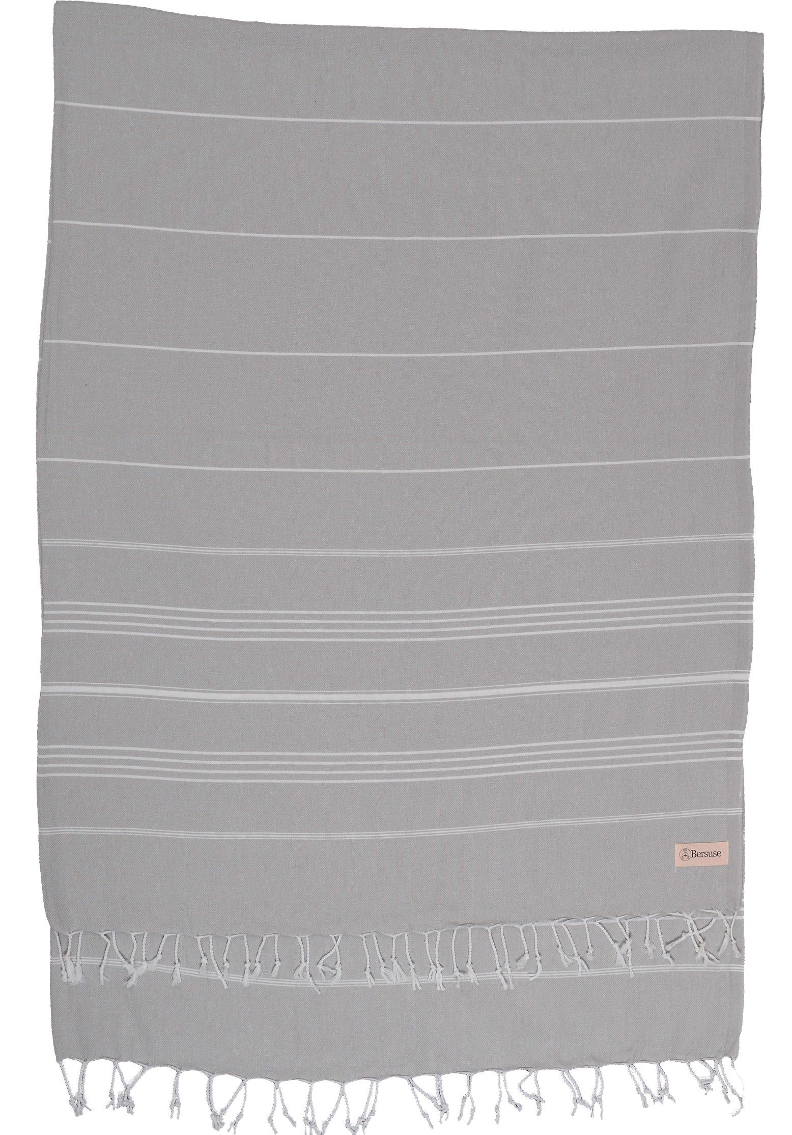 Bersuse 100% Cotton - Anatolia XXL Blanket Turkish Towel - Silver Grey