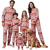 Adisputent Christmas Pajamas for Family Matching Long Sleeve Couples Holiday Sleepwear Two Piece Funny Christmas Pjs Sets