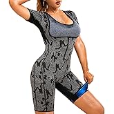 QZSH Women Sauna Suit Sweat Shirt Slimming Vest Hot Top Jumpsuit Shapewear