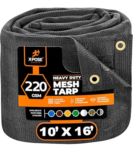 XTARPS - 12 x 14 - Waterproof, Heavy Duty Vinyl Tarp, 16 Mil Gauge