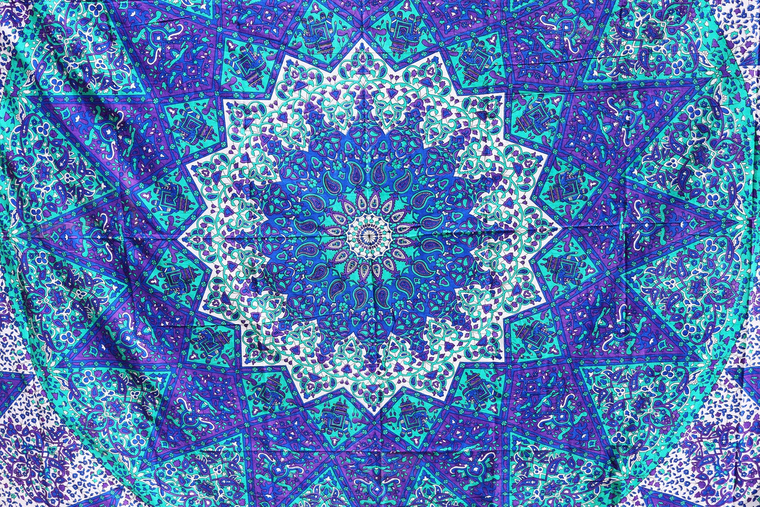 Future Handmade Large Tapestries Indian Handmade Printed Tapestry Tie Dye Tapestry Room Decoration Popular Printed Bed Sheet Wall Hanging Beach Blanket Bohemian Tapestries Decor Bedspread