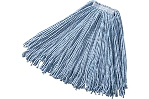 Rubbermaid Commercial Premium Cut-End Blend Mop, 24-Ounce Size, 1-Inch Orange Headband, Blue (FGF51800BL00)
