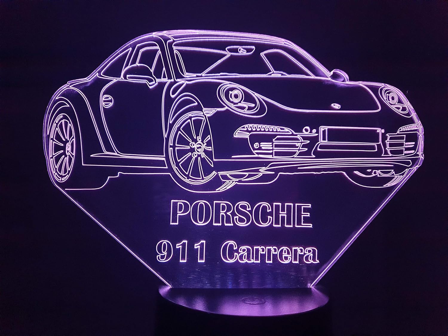 lámpara LED 3D PORSCHE 911 Iluminación Productos Handmade