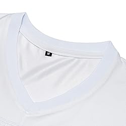 BOROLIN Mens Blank Football Jersey,Polyester Plain