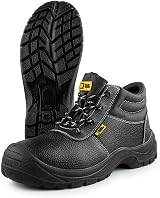 Black Hammer Safety Boots Steel Toe Cap Leather S3 SRC Lightweight UK 10 view 6
