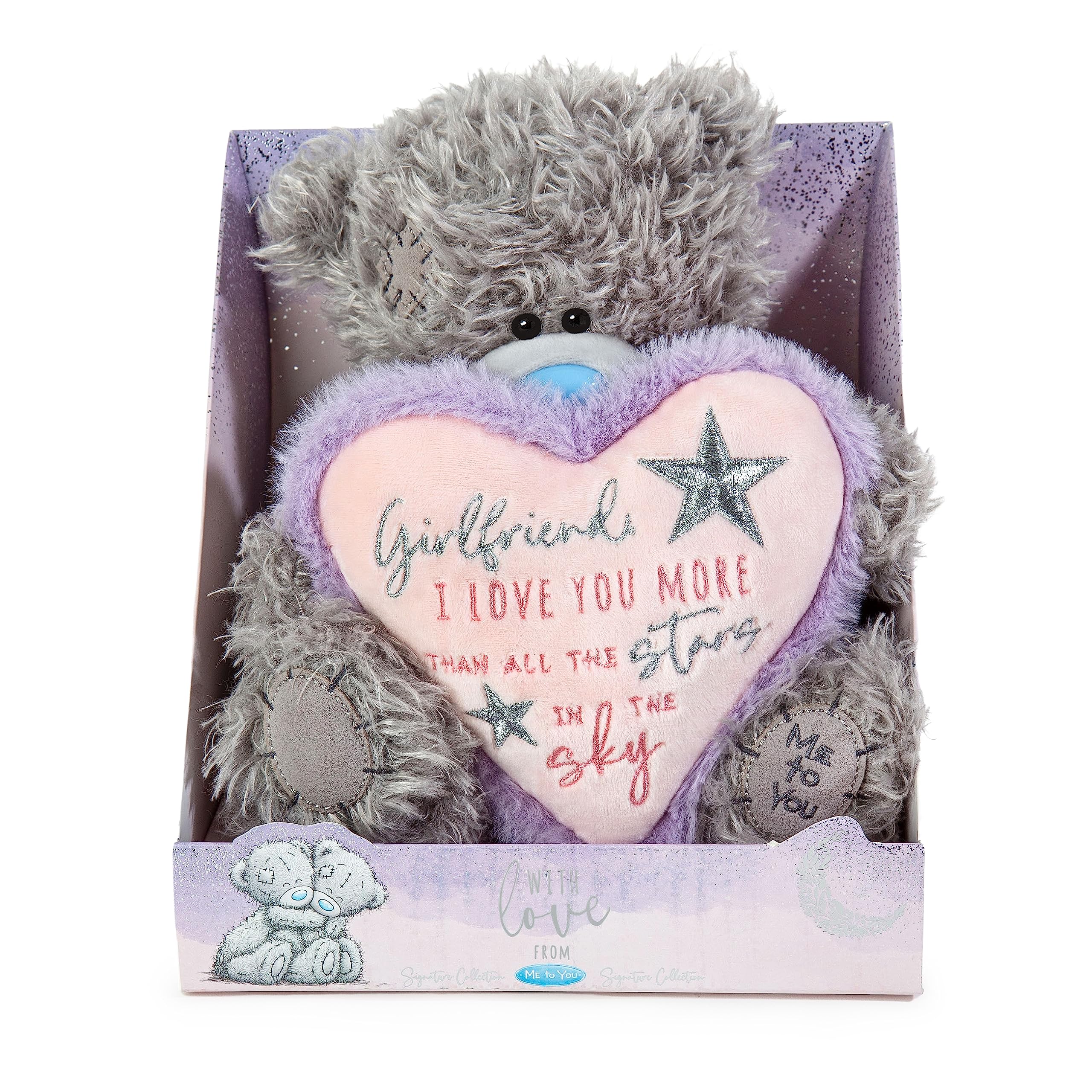 Me to You Tatty Teddy 'Girlfriend I Love You' Bear 19cm - Official Collection