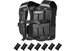 PROIRON Adjustable Weighted Vest 22LB/44LB,1LB/2LB Increment,Fully Adjustable Weight Vest for Men Women, Body Weight Vest for Running Workout Walking Boxing Strength Training Fitness Cardio, Weight Loss,Home Gym Equipment