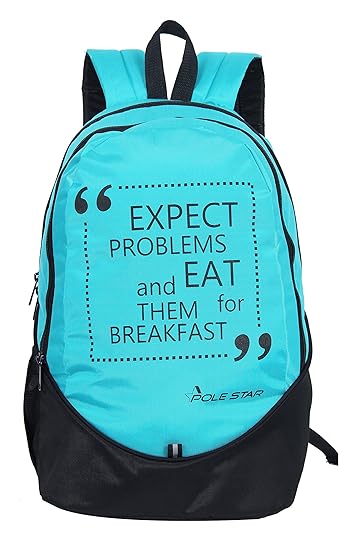 POLE STAR NEW BUDDY 31 Lt Black Casual Backpack I School Bag