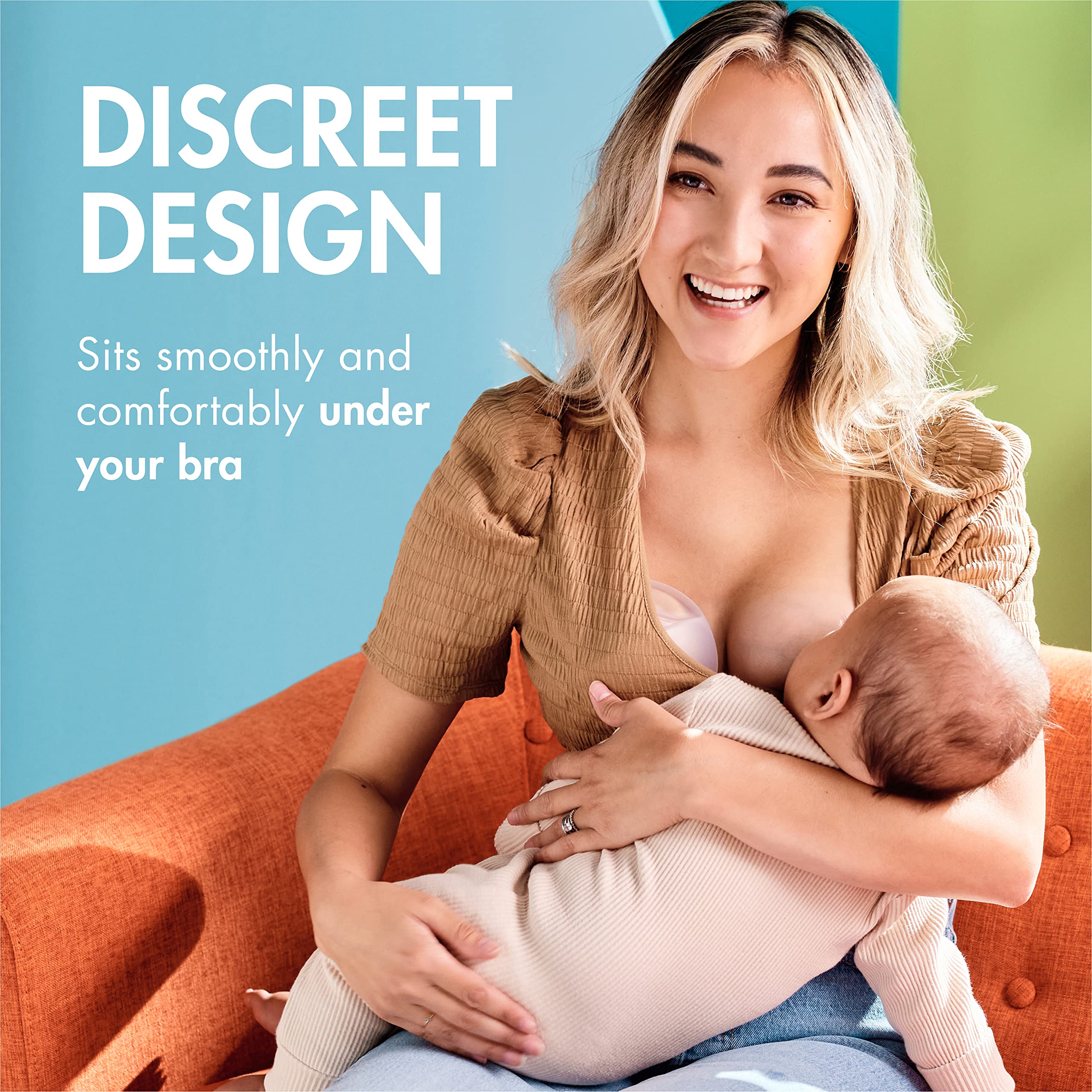 Boon Trove Silicone Manual Breast Pump - Passive Milk Collector - Hands Free Breast Pump for Nursing - Breastfeeding Essentials - 1 Count