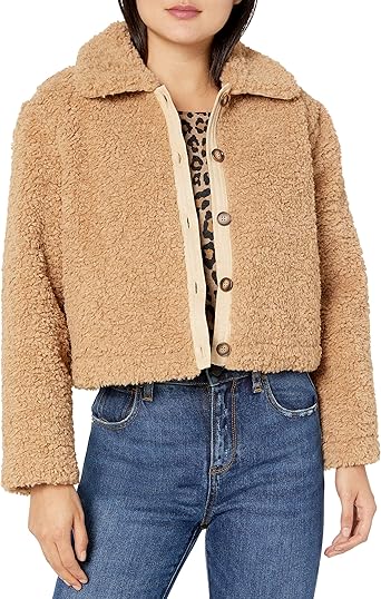 faux fur short jacket womens