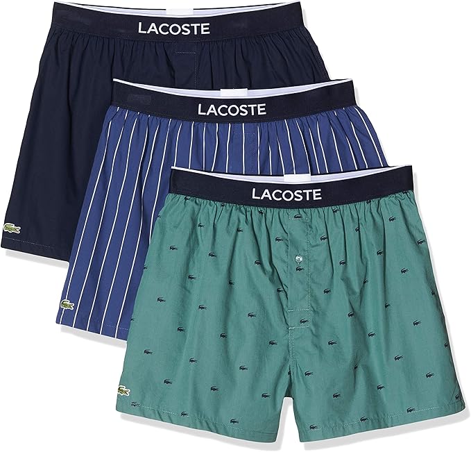 lacoste men's boxer shorts pack of 3