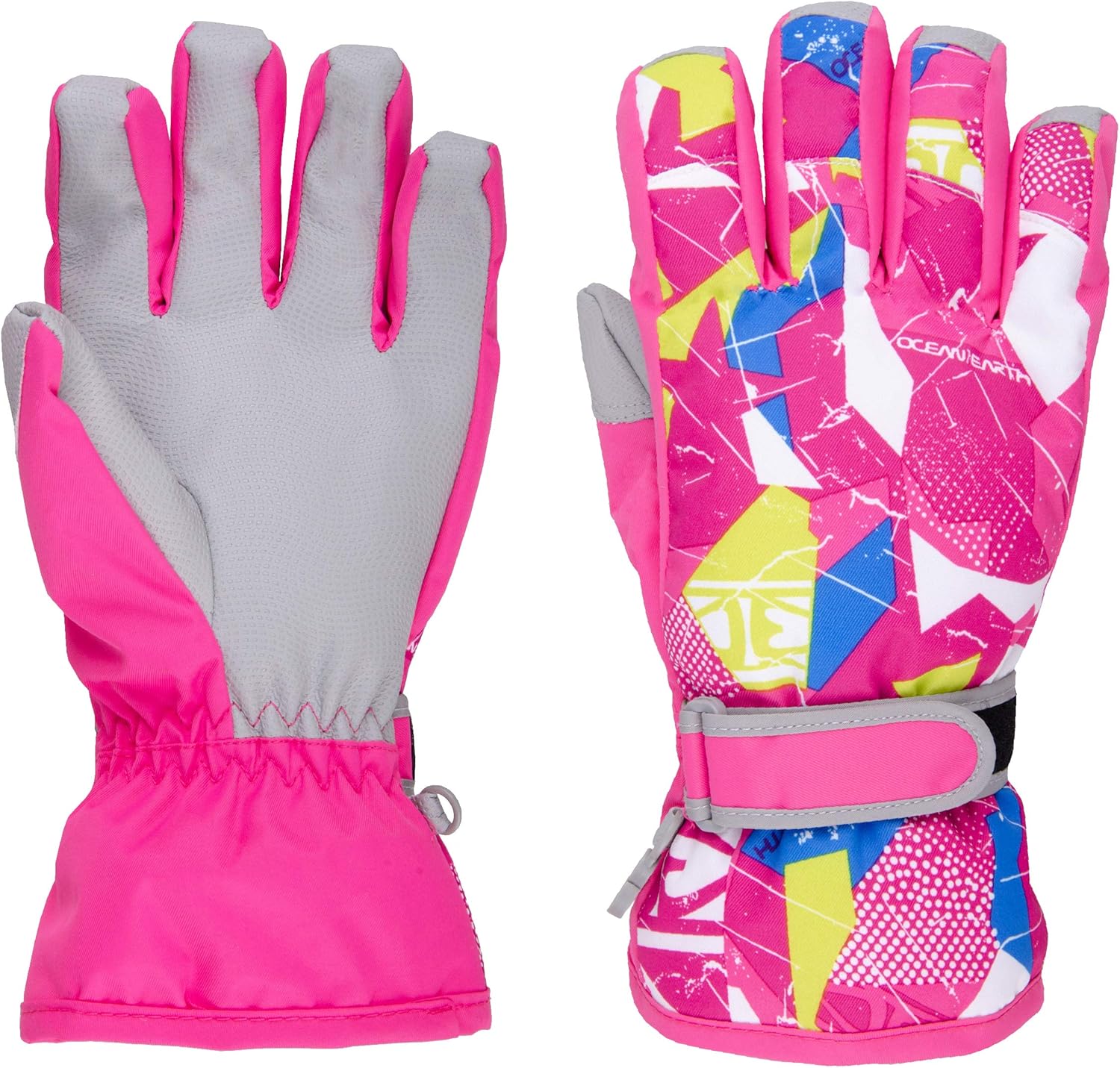TRIWONDER Ski Gloves, Winter Waterproof Warm Snowboard Snow Skiing Cold Weather Gloves for Kids Men and Women: Clothing