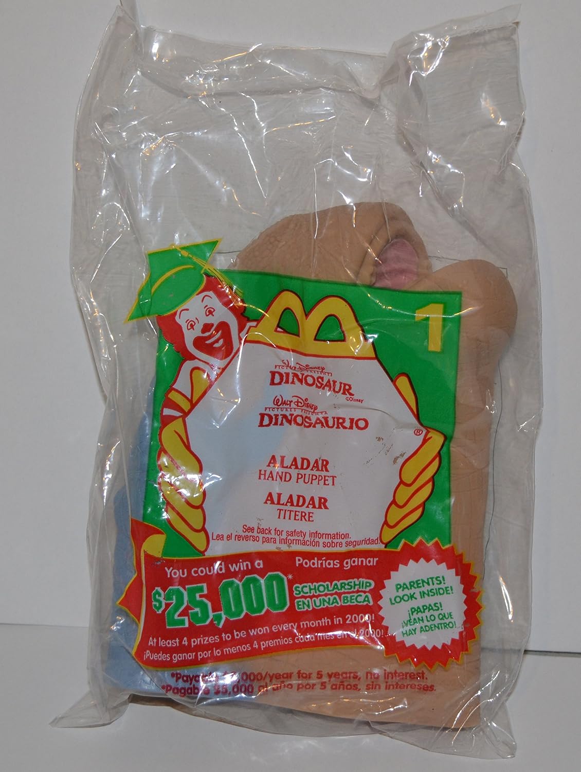 mcdonalds dinosaur hand puppets