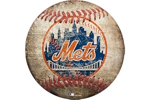 LA AUTO GEAR Mets 12" Baseball Shaped Sign