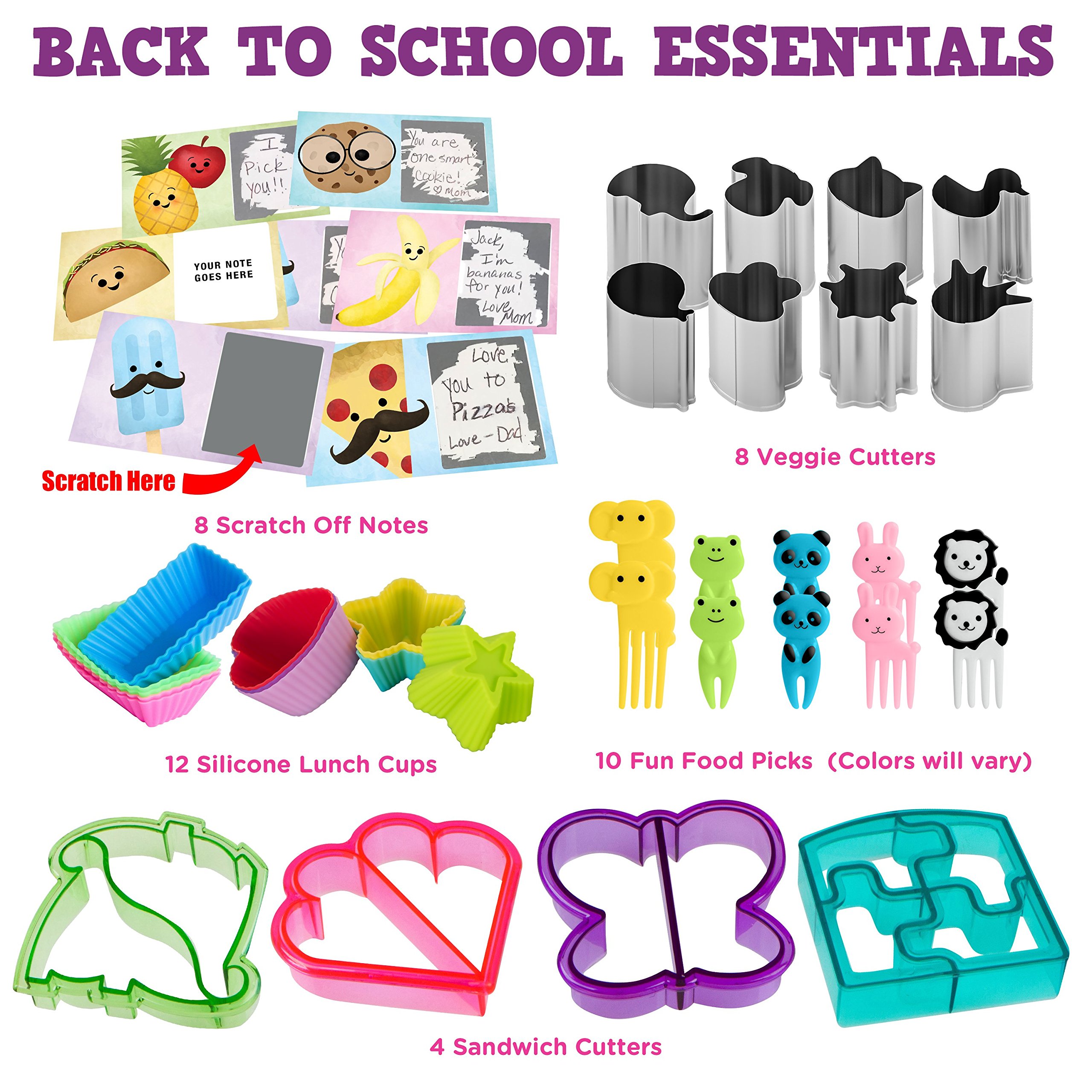 Complete Bento Lunch Box Supplies and Accessories For Kids - Sandwich Cutter and Bread Crust Shape Remover - Mini… 2 Complete Bento Lunch Box Supplies and Accessories For Kids - Sandwich Cutter and Bread Crust Shape Remover - Mini… - Image 3